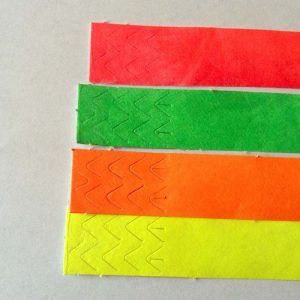 pulseras para eventos tyvek en colores fluorescentes